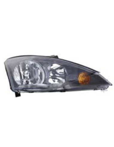 Headlight right front headlight for Ford Focus 2001 to 2004 black Aftermarket Lighting