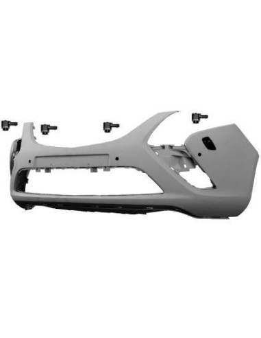 Front bumper For zafira tourer 2011- with headlight washer and complete with 4 holes sensors Aftermarket Bumpers and accessories