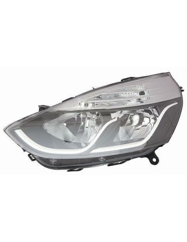 Right headlight clio 2016 onwards parable profiles black white interior Aftermarket Lighting