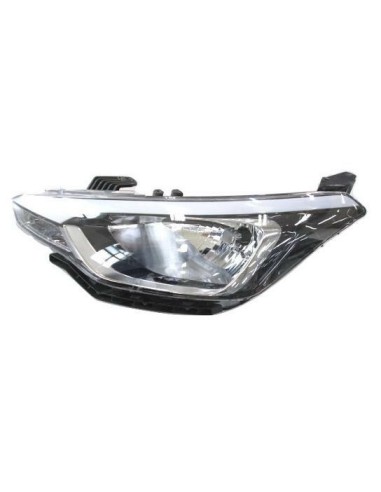 Left headlight for Hyundai i20 2014 onwards black parabola 5 doors Aftermarket Lighting