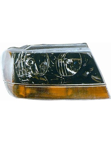 Headlight left front headlight for jeep Grand Cherokee 1999 to 2005 black Aftermarket Lighting