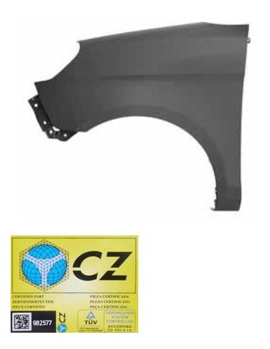 Left front fender for Kia Picanto 2008 onwards without hole arrow Aftermarket Plates