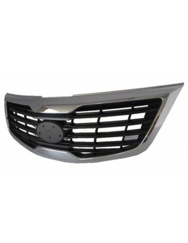 Bezel front grille for Kia Sportage 2010- Black with chrome bezel Aftermarket Bumpers and accessories