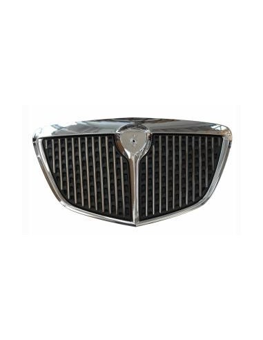 Calandre grille avant pour lancia ypsilon 2006 à 2011 Musa 2004 en puis noire avec des planches chromés Lucana Pare-chocs et ...