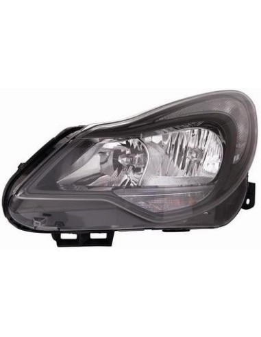Headlight right front headlight for Opel Corsa D 2011 onwards parable black Aftermarket Lighting