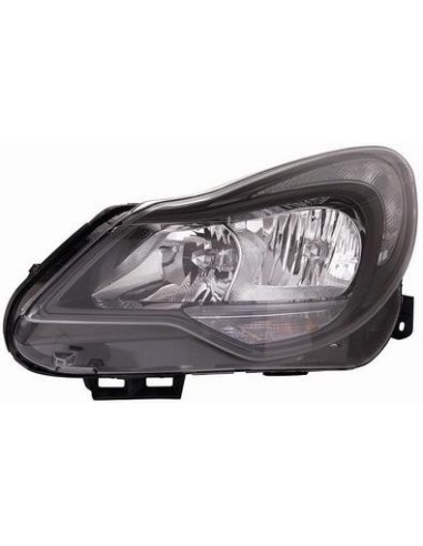 Faro proiettore anteriore destro per opel corsa D 2011 in poi parabola nera Aftermarket Illuminazione