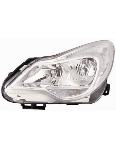 Headlight right front headlight for Opel Corsa D 2011 onwards chrome parable Aftermarket Lighting