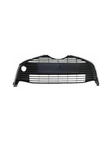 Grille centrale pare-chocs avant pour la Toyota Yaris 2014 en puis noir avec cadre cromata Lucana Pare-chocs et Accessoires