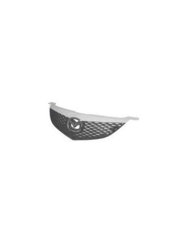 Bezel front grille for Mazda 3 2003-2006 4 ports with bezel primer Aftermarket Bumpers and accessories