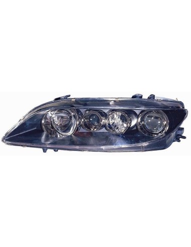 Faro anteriore sinistro per mazda 6 2005 al 2007 senza fendinebbia nero Aftermarket Illuminazione