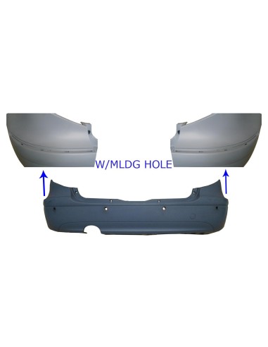 Paraurti posteriore per classe a w169 2004-2007 elegance avantgarde con sensori Aftermarket Paraurti ed accessori