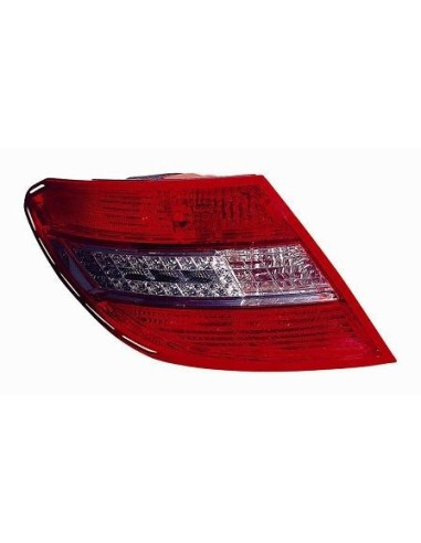 Right taillamp class C W204 2007- sw white and red sedan to leds Aftermarket Lighting