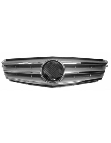 Front bezel class C W204 2007- chrome satin gray avantgarde Aftermarket Bumpers and accessories