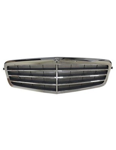 Bezel front grid class and W212 2009- classic chrome gray and Aftermarket Bumpers and accessories