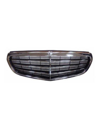 Front Bezel for class and W212 2013- Glossy Black with chrome trim Aftermarket Bumpers and accessories