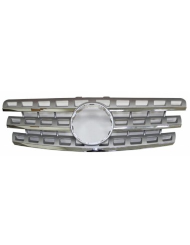 Mascherina griglia anteriore per mercedes ml w164 2008 in poi cromata e grigia Aftermarket Paraurti ed accessori