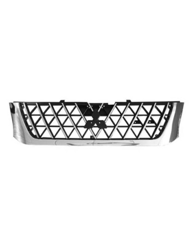 Bezel front grille for Mitsubishi L200 2001 to 2003 chrome and black Aftermarket Bumpers and accessories