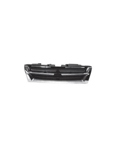 Bezel front grille for Mitsubishi Pajero 2001 to 2002 black and cromat Aftermarket Bumpers and accessories