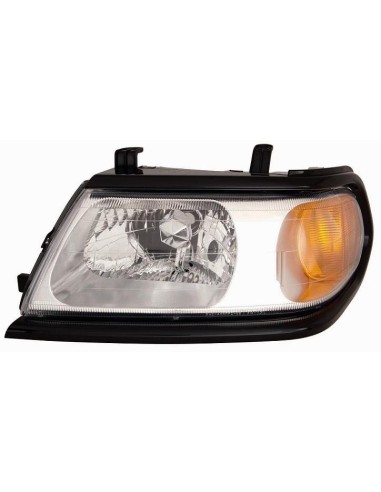 Faro anteriore destro per mitsubishi pajero sport 1999 in poi cornice nera Aftermarket Illuminazione