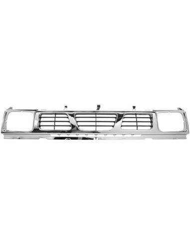 Bezel front grille for Nissan king cab 1993 to 1997 chromed and gray Aftermarket Bumpers and accessories