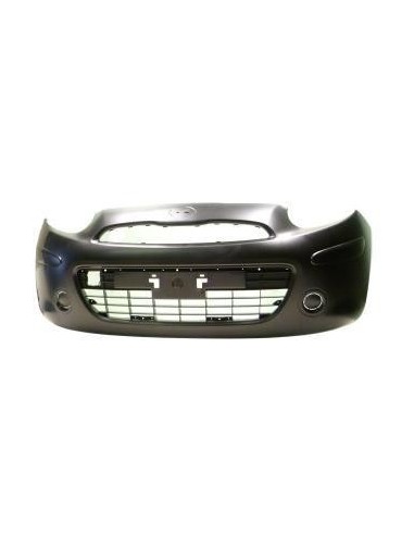 Front bumper for Nissan Micra 2010 2013 with holes in frame grid Aftermarket Bumpers and accessories