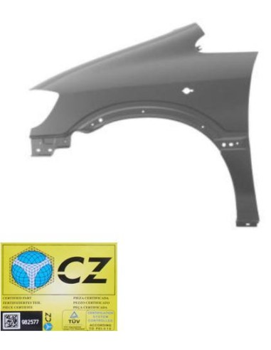 Left front fender Opel Zafira 1999 to 2005 Aftermarket Plates
