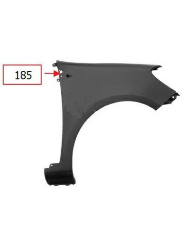 Right front fender for renault clio 2005 to 2012 hole 185 Aftermarket Plates