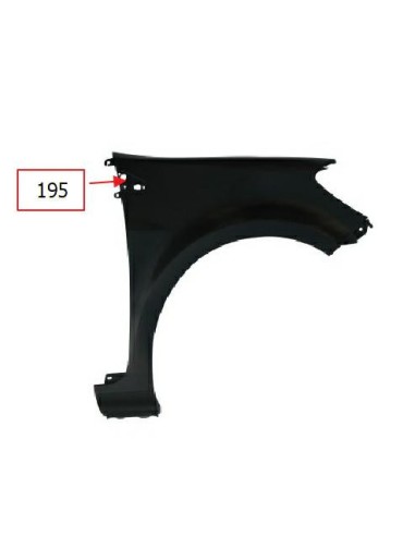Right front fender for renault clio 2005 to 2012 hole 195 Aftermarket Plates