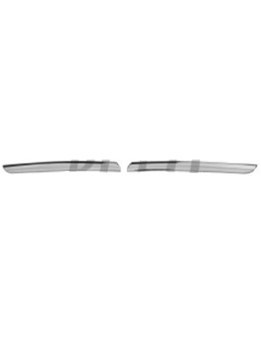 Kit trim grid for renault clio 2012 onwards in Chrome Aftermarket Bumpers and accessories