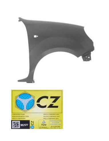 Parafango anteriore destro per kubistar 2003-2007 per kangoo 2003-2007 Aftermarket Lamierato