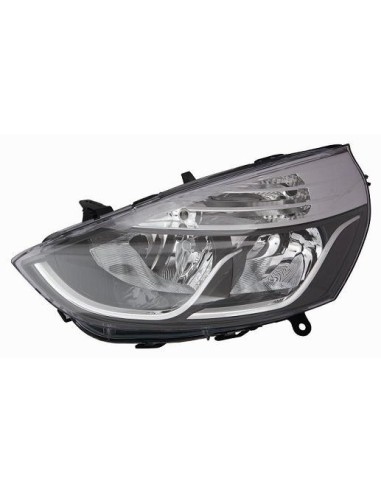Headlight right front headlight for renault clio 2012 onwards with gray profiles Aftermarket Lighting