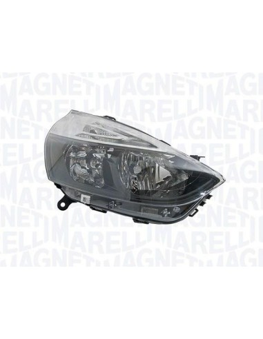 Right headlight for renault clio 2016 onwards black with black profiles marelli Lighting
