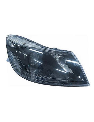 Faro proiettore anteriore sinistro per skoda octavia 2008 al 2013 nero Aftermarket Illuminazione