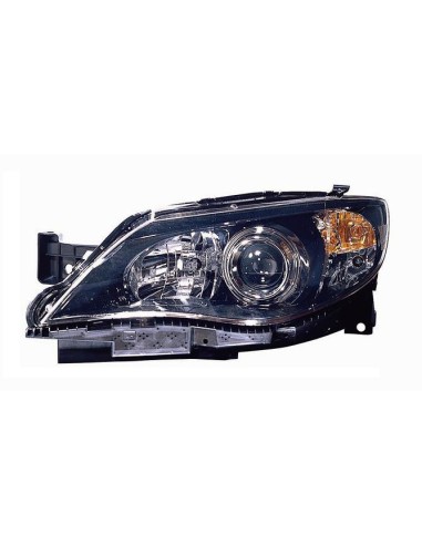 Headlight left front Subaru Impreza 2008 onwards black Aftermarket Lighting