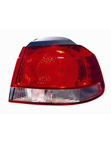 Fanale faro trasero derecha VW Golf 6 2008 al blanco rojo exterior mod. valeo Lucana Faros y luz