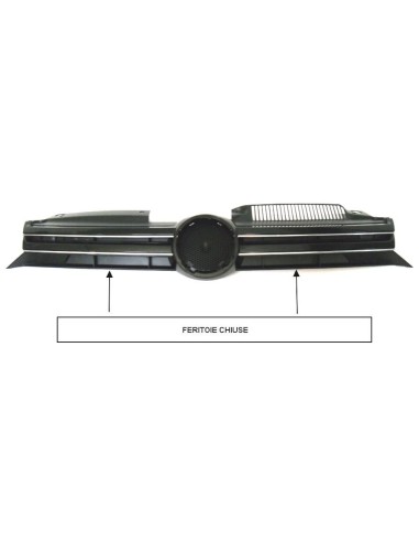 Bezel front grille for golf 6 2008-2012 closed with chrome trim Aftermarket Bumpers and accessories