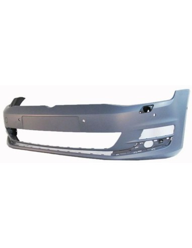 Front bumper for VW Golf 7 2012- with headlight washer holes and 6 holes sensors park Aftermarket Bumpers and accessories