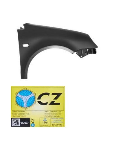 Parafango anteriore destro per volkswagen polo 2001 al 2005 Aftermarket Lamierato