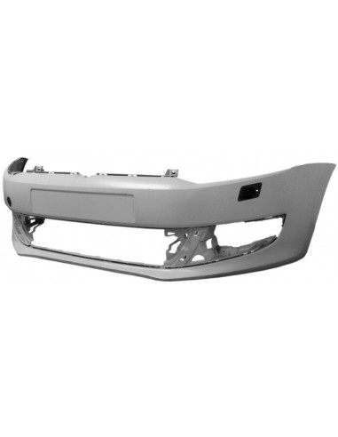 Front bumper for Volkswagen Polo 2009 2013 with headlight washer holes Aftermarket Bumpers and accessories