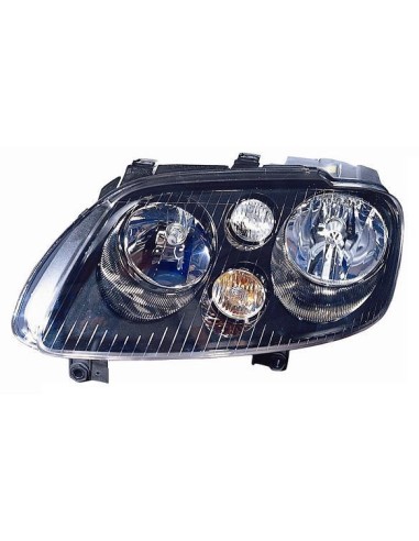 Right headlight for VW Touran 2003 to 2006 black with electric motor Aftermarket Lighting