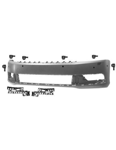 Front bumper for passat 2010-2014 complete 6 sensors and headlight washer Aftermarket Bumpers and accessories