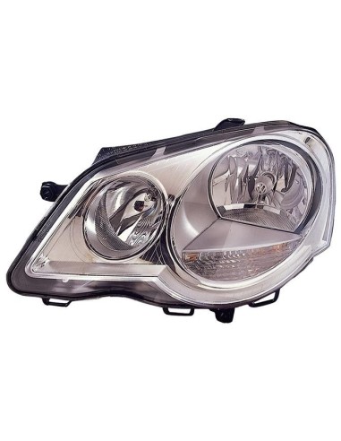 Right headlight for VW Polo 2005 to 2009 chrome hella plant Aftermarket Lighting