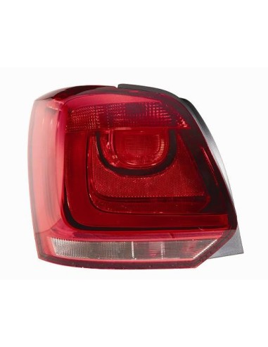 Fanale faro posteriore sinistro per volkswagen polo 2009 al 2013 rosso Aftermarket Illuminazione