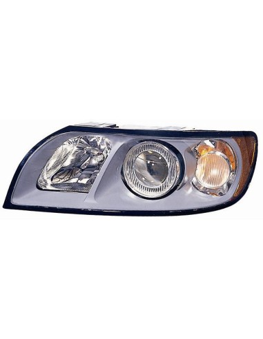 Headlight left front headlight for Volvo V50 2004 onwards gray Aftermarket Lighting