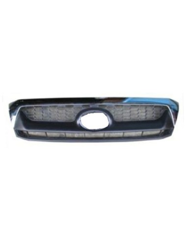 Bezel front grille for Toyota Hilux 2008-2010 chromed and dark gray Aftermarket Bumpers and accessories