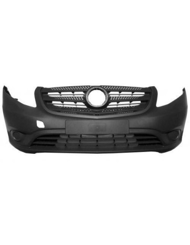 Front bumper with grid fog traces for Vito w447 2014- from paint Aftermarket Bumpers and accessories