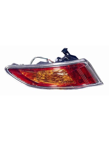 Fanale posteriore sinistro per honda civic 2006 al 2011 esterno arancio rosso Aftermarket Illuminazione