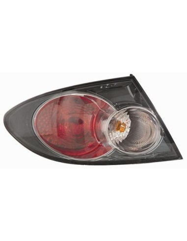 Tail light rear left Mazda 6 2005 to 2007 black outer 4/5 Doors Aftermarket Lighting