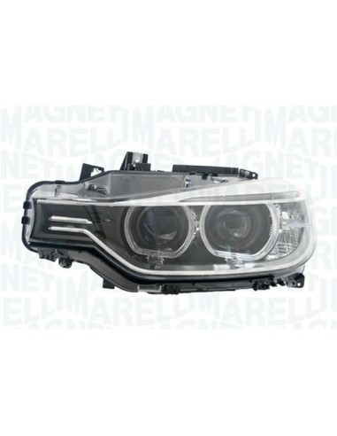 Projecteur lumière phare avant gauche de la BMW série 3 F30 2011 désormais bixenon afs