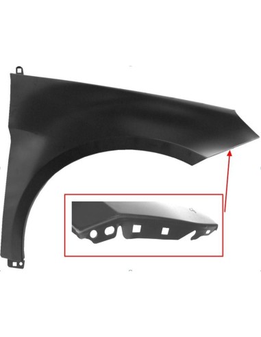 Right front fender for Mercedes Class B W245 2005 to 2011 Aftermarket Plates
